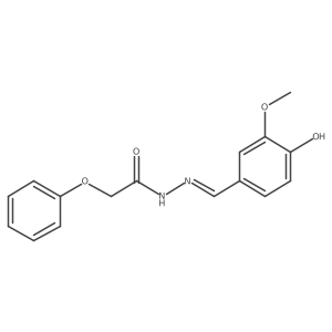 N'-(4-hydroxy-3-methoxybenzylidene)-2-phenoxyacetohydrazide Structure