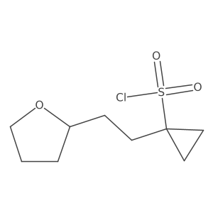 1-[2-(Oxolan-2-yl)ethyl]cyclopropane-1-sulfonyl chloride Structure