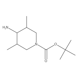 Tert-butyl 4-amino-3,5-dimethylpiperidine-1-carboxylate结构式