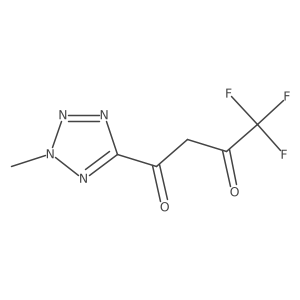 4,4,4-trifluoro-1-(2-methyl-2H-1,2,3,4-tetrazol-5-yl)butane-1,3-dione Structure