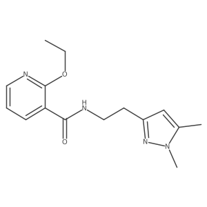 N-(2-(1,5-dimethyl-1H-pyrazol-3-yl)ethyl)-2-ethoxynicotinamide结构式