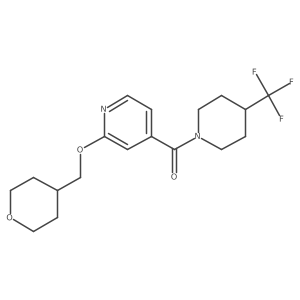 (2-((tetrahydro-2H-pyran-4-yl)methoxy)pyridin-4-yl)(4-(trifluoromethyl)piperidin-1-yl)methanone Structure