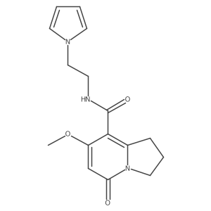 N-(2-(1H-pyrrol-1-yl)ethyl)-7-methoxy-5-oxo-1,2,3,5-tetrahydroindolizine-8-carboxamide Structure