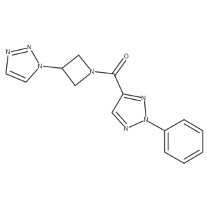 (3-(1H-1,2,3-triazol-1-yl)azetidin-1-yl)(2-phenyl-2H-1,2,3-triazol-4-yl)methanone Structure