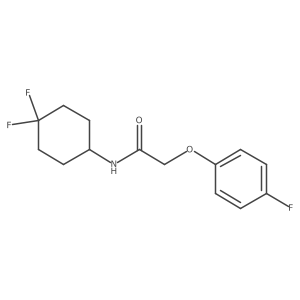N-(4,4-difluorocyclohexyl)-2-(4-fluorophenoxy)acetamide Structure