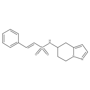 (E)-2-phenyl-N-(4,5,6,7-tetrahydropyrazolo[1,5-a]pyridin-5-yl)ethenesulfonamide Structure