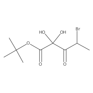 Tert-butyl 4-bromo-2,2-dihydroxy-3-oxopentanoate Structure