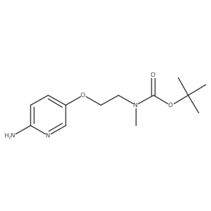 1,1-Dimethylethyl N-[2-[(6-amino-3-pyridinyl)oxy]ethyl]-N-methylcarbamate结构式