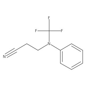 3-(Phenyl(trifluoromethyl)amino)propanenitrile Structure