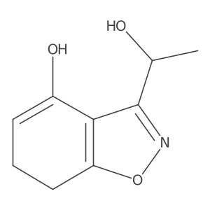 3-(1-Hydroxyethyl)-6,7-dihydro-1,2-benzoxazol-4-ol结构式