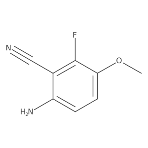 6-Amino-2-fluoro-3-methoxybenzonitrile结构式