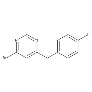 4-Bromo-6-(4-fluorobenzyl)pyrimidine Structure