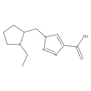 1-((1-ethylpyrrolidin-2-yl)methyl)-1H-1,2,3-triazole-4-carboxylic acid结构式