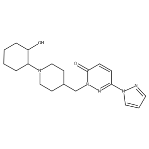 2-{[1-(2-hydroxycyclohexyl)piperidin-4-yl]methyl}-6-(1H-pyrazol-1-yl)-2,3-dihydropyridazin-3-one结构式