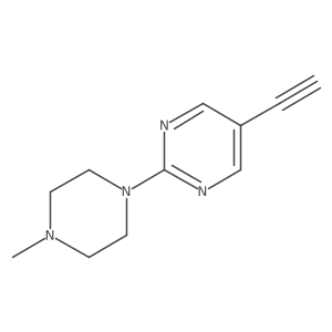 5-Ethynyl-2-(4-methylpiperazin-1-yl)pyrimidine Structure