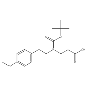 3-{[(Tert-butoxy)carbonyl][2-(4-methoxyphenyl)ethyl]amino}propanoic acid结构式