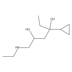 4-Cyclopropyl-1-(ethylamino)hexane-2,4-diol Structure