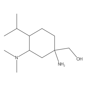 [1-Amino-3-(dimethylamino)-4-(propan-2-yl)cyclohexyl]methanol Structure