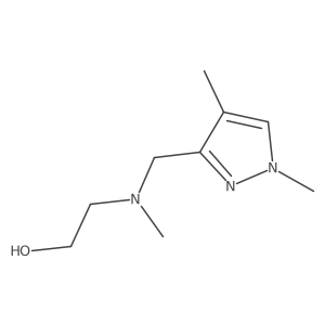 2-{[(1,4-dimethyl-1H-pyrazol-3-yl)methyl](methyl)amino}ethan-1-ol Structure