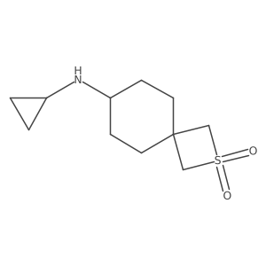 7-(Cyclopropylamino)-2lambda6-thiaspiro[3.5]nonane-2,2-dione Structure