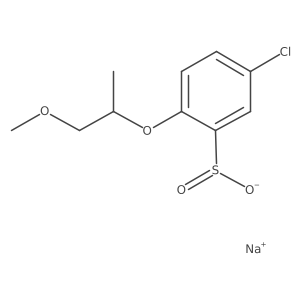 Sodium 5-chloro-2-[(1-methoxypropan-2-yl)oxy]benzene-1-sulfinate Structure