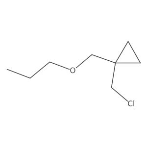 1-(Chloromethyl)-1-(propoxymethyl)cyclopropane Structure