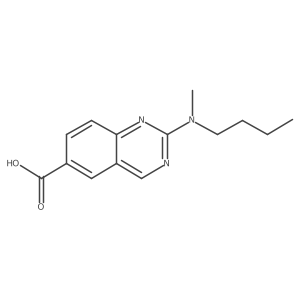 2-[Butyl(methyl)amino]quinazoline-6-carboxylic acid结构式