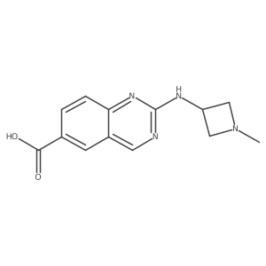 2-[(1-Methylazetidin-3-yl)amino]quinazoline-6-carboxylic acid结构式
