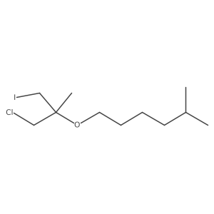 1-[(1-Chloro-3-iodo-2-methylpropan-2-yl)oxy]-5-methylhexane Structure