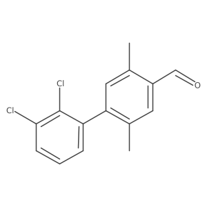 4-(2,3-Dichlorophenyl)-2,5-dimethylbenzaldehyde结构式