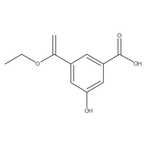 3-(1-Ethoxyethenyl)-5-hydroxybenzoic acid结构式