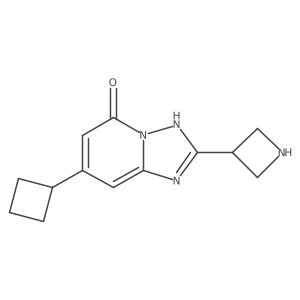2-(Azetidin-3-yl)-7-cyclobutyl-[1,2,4]triazolo[1,5-a]pyridin-5-ol结构式