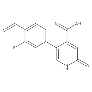 5-(3-Fluoro-4-formylphenyl)-2-hydroxypyridine-4-carboxylic acid Structure