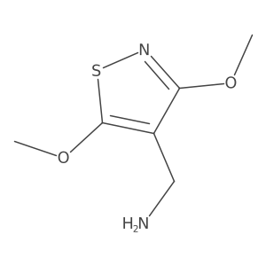 (Dimethoxy-1,2-thiazol-4-yl)methanamine结构式