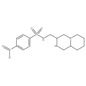 4-nitro-N-({octahydro-1H-pyrido[1,2-a]pyrazin-3-yl}methyl)benzene-1-sulfonamide结构式