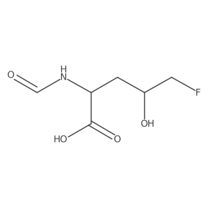 5-Fluoro-4-hydroxy-2-formamidopentanoic acid Structure
