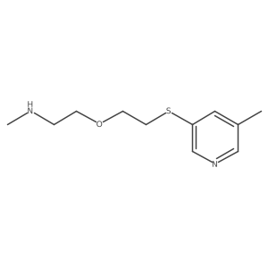 Methyl(2-{2-[(5-methylpyridin-3-yl)sulfanyl]ethoxy}ethyl)amine结构式