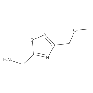 [3-(Methoxymethyl)-1,2,4-thiadiazol-5-yl]methanamine Structure