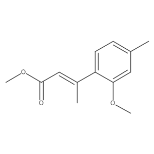 methyl (2E)-3-(2-methoxy-4-methylphenyl)but-2-enoate结构式