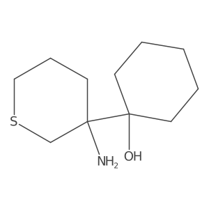 1-(3-Aminothian-3-yl)cyclohexan-1-ol结构式