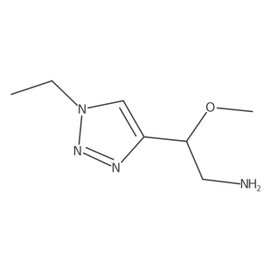 2-(1-ethyl-1H-1,2,3-triazol-4-yl)-2-methoxyethan-1-amine结构式