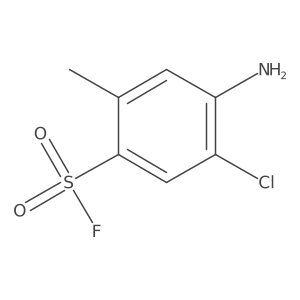 4-Amino-5-chloro-2-methylbenzene-1-sulfonyl fluoride结构式