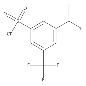 3-Difluoromethyl-5-(trifluoromethyl)benzenesulfonyl chloride Structure