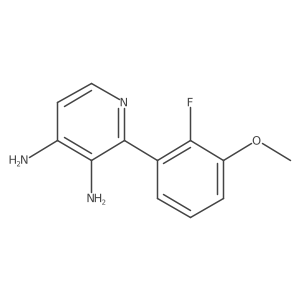 2-(2-Fluoro-3-methoxyphenyl)pyridine-3,4-diamine结构式