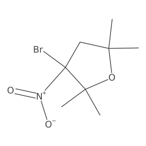 3-Bromo-2,2,5,5-tetramethyl-3-nitrooxolane结构式