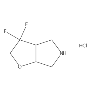 Cis-3,3-Difluorohexahydro-2H-Furo[2,3-C]Pyrrole结构式