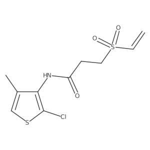 N-(2-Chloro-4-methylthiophen-3-yl)-3-ethenylsulfonylpropanamide Structure