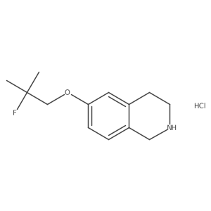 6-(2-Fluoro-2-methylpropoxy)-1,2,3,4-tetrahydroisoquinoline hydrochloride Structure