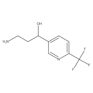 (1S)-3-amino-1-[6-(trifluoromethyl)pyridin-3-yl]propan-1-ol Structure