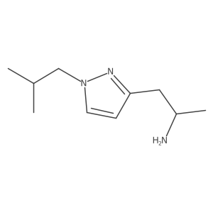 (2S)-1-[1-(2-methylpropyl)-1H-pyrazol-3-yl]propan-2-amine Structure